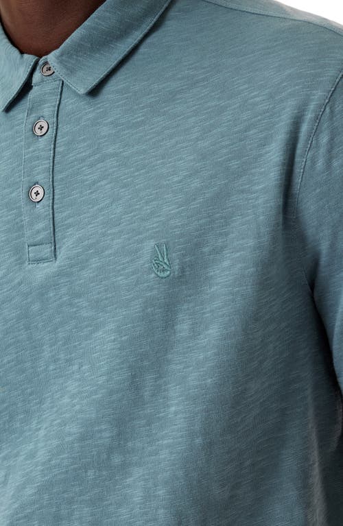John Varvatos Victor Organic Cotton Polo In Fog