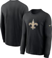 Nike Men's Nike Black New Orleans Saints Primary Logo Long Sleeve T-Shirt