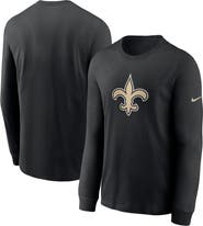 Nike Men's Nike Black New Orleans Saints Primary Logo Long Sleeve T-Shirt