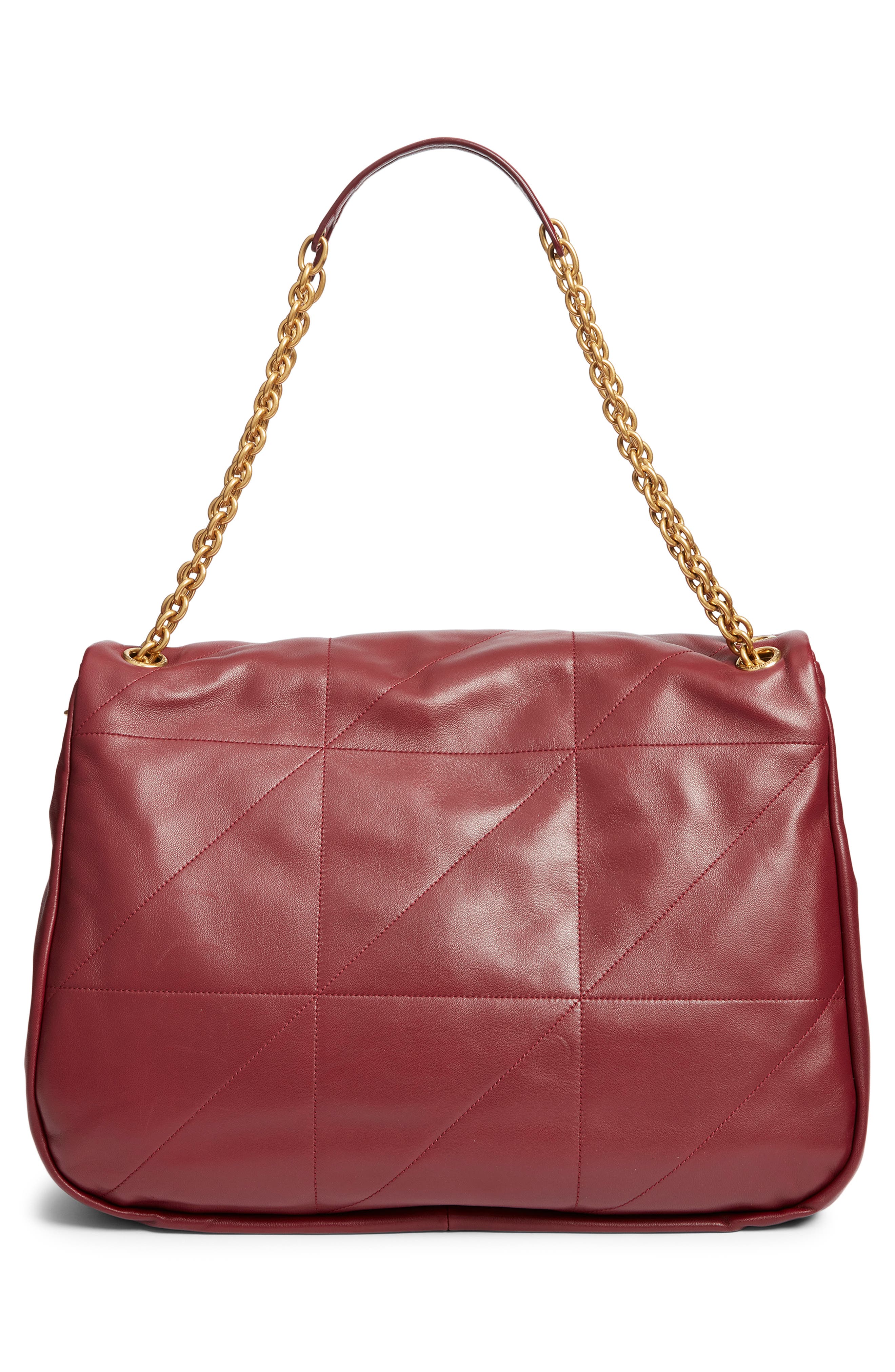 Saint Laurent Jamie 4.3 Patchwork Leather Tote, Alternate, color, New Dark Bordeaux