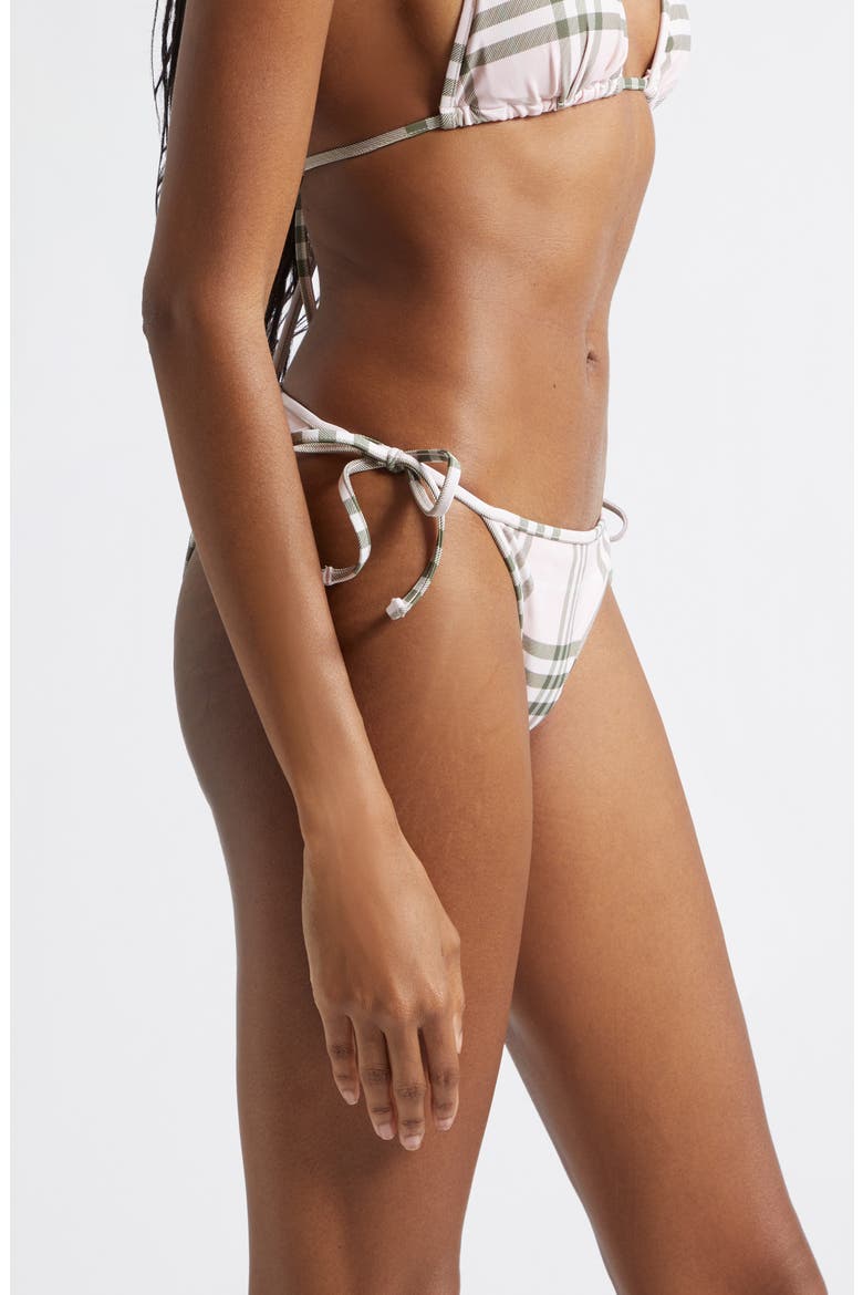 Sadie Check String Bikini Bottoms, Alternate, color, MALLOW PINK IP CHECK