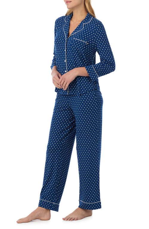 Kate Spade New York Print Stretch Modal Pajamas In Blue
