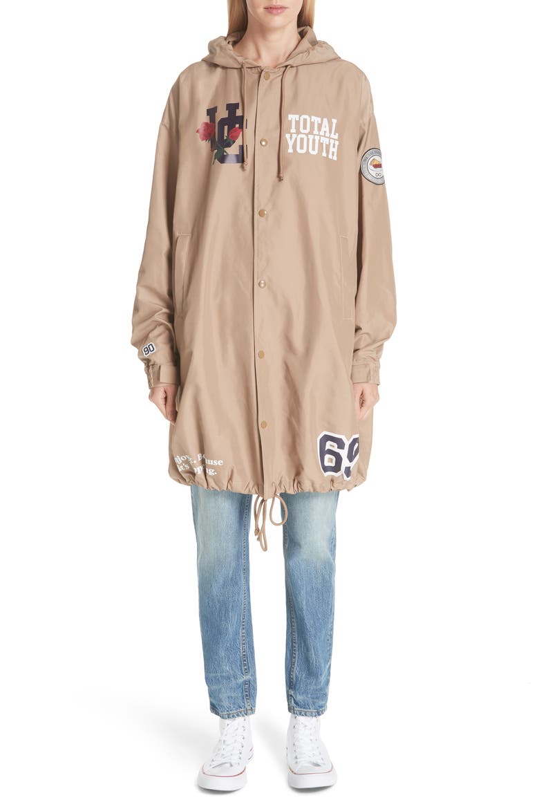 Total Youth Rose Jacket, Main, color, B BEIGE