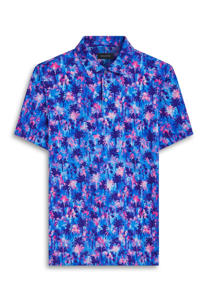Victor OoohCotton® Palm Tree Print Polo, Alternate, color, ORCHID