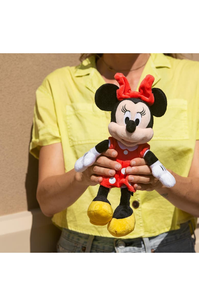 Toynk Disney Minnie Mouse 11 inch Child Plush Toy Stuffed Character Doll, Alternate, color, Red