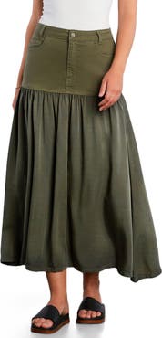 Wash Lab Denim Fun Maxi Skirt