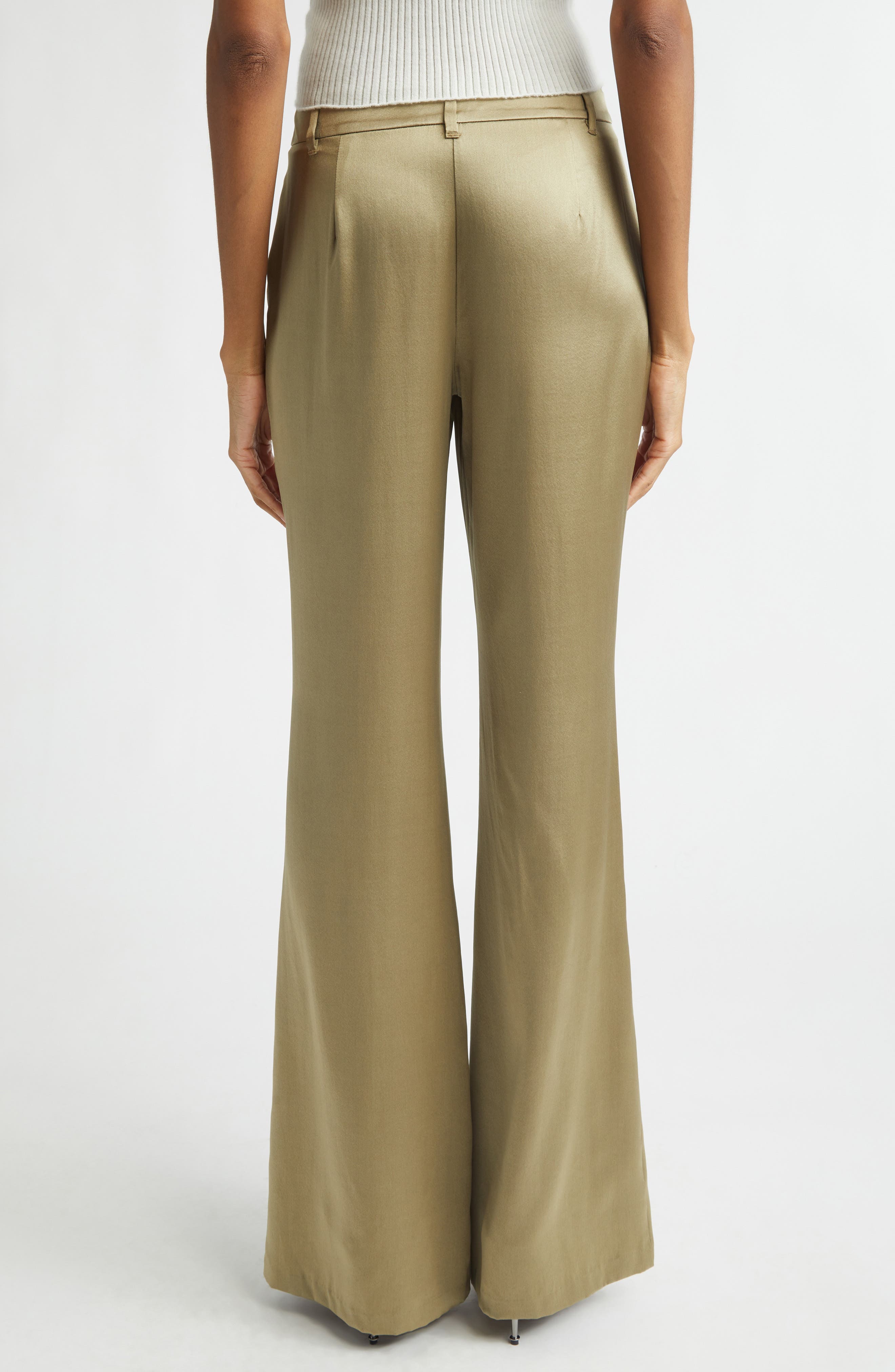 Vivienne Silk Flare Leg Pants - image 2