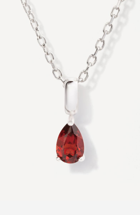 Birthstone Teardrop Necklace