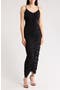 Ruched Body-Con Maxi Dress