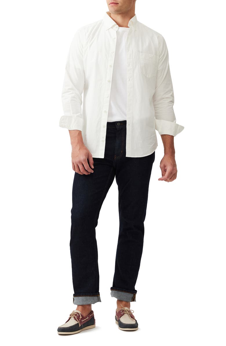 Rodd & Gunn Hendrick Cotton Button-Down Shirt, Alternate, color, Snow