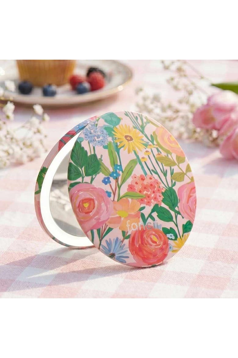 Mini Taylor LED Compact Mirror - Vibrant Florals, Alternate, color, Vibrant Florals
