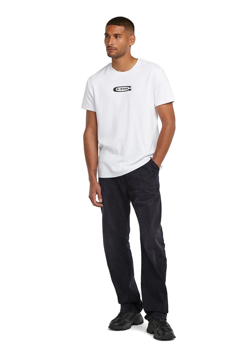 Contor 3D Straight Leg Jeans, Alternate, color, WORN IN DARK MOON