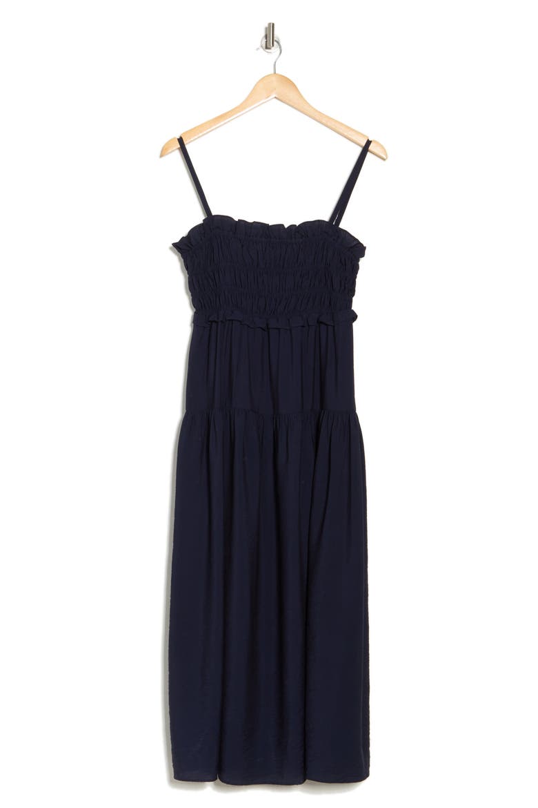 Smocked Tank Dress, Alternate, color, NAVY BLAZER