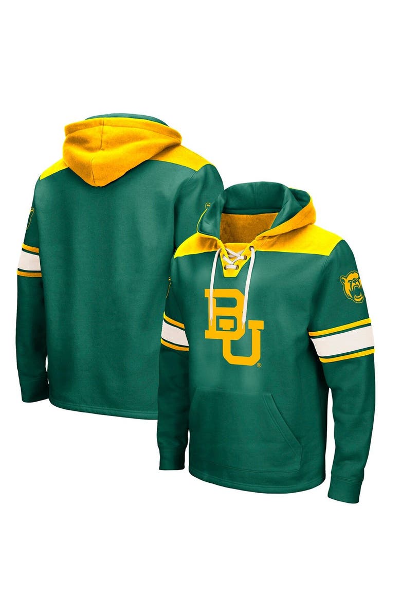 COLOSSEUM Men's Colosseum Green Baylor Bears 2.0 Lace-Up Pullover Hoodie, Main, color, Green