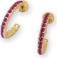 Classicharms Serena Molten Gemstone Hoop Earrings