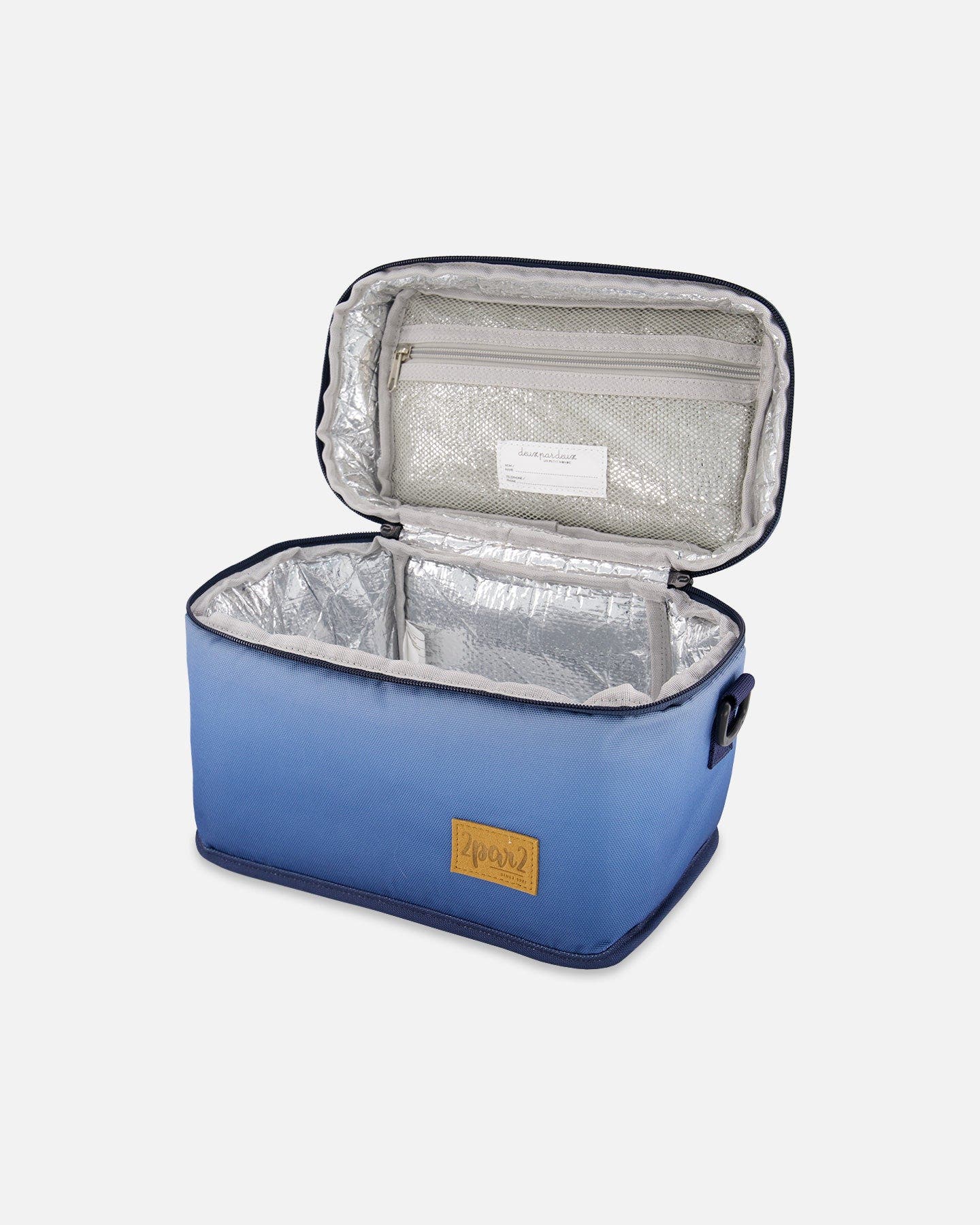 Deux par Deux Boy Lunch Box, Alternate, color, Blue And Beige Gradient