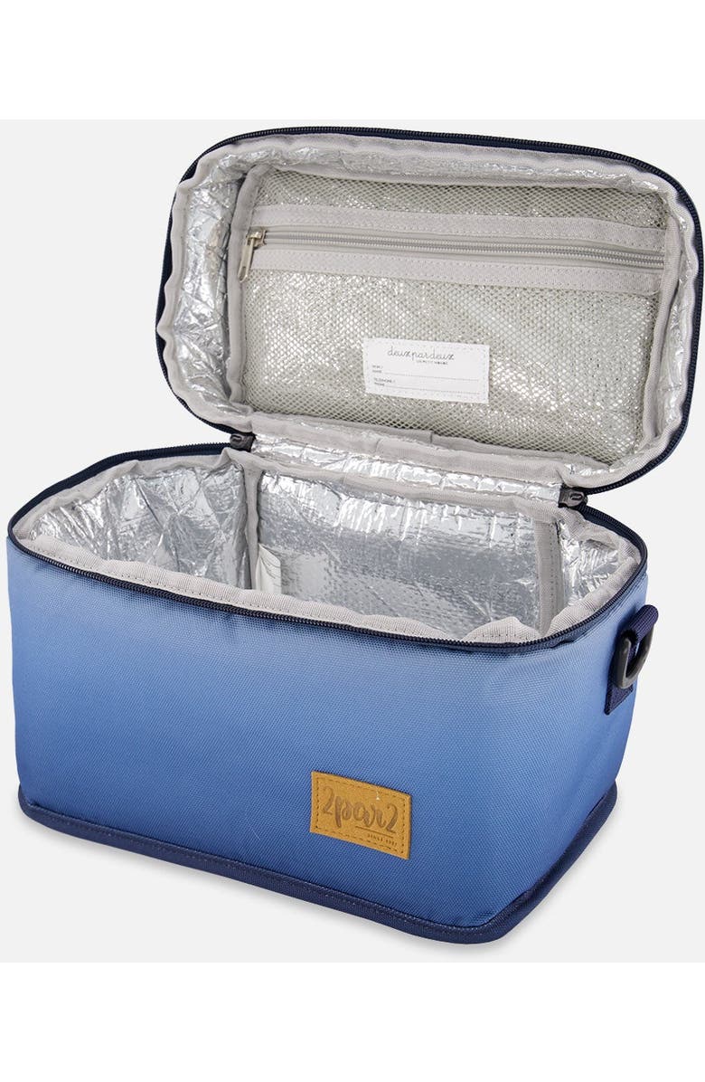 Deux par Deux Boy Lunch Box, Alternate, color, Blue And Beige Gradient