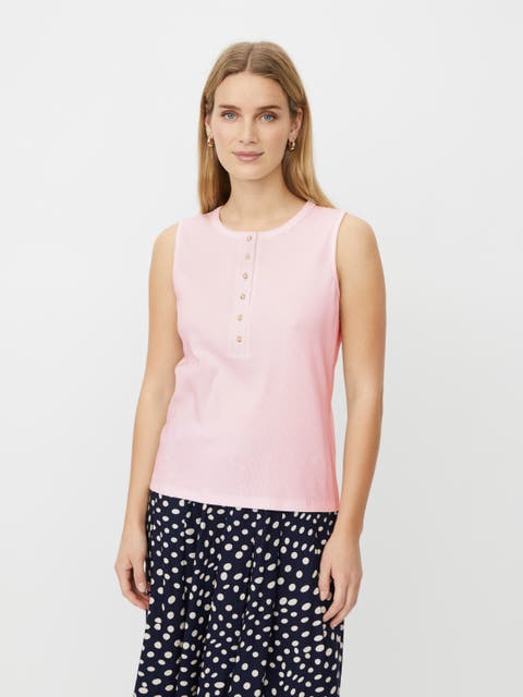 MaEmelina Button Up Vest Top