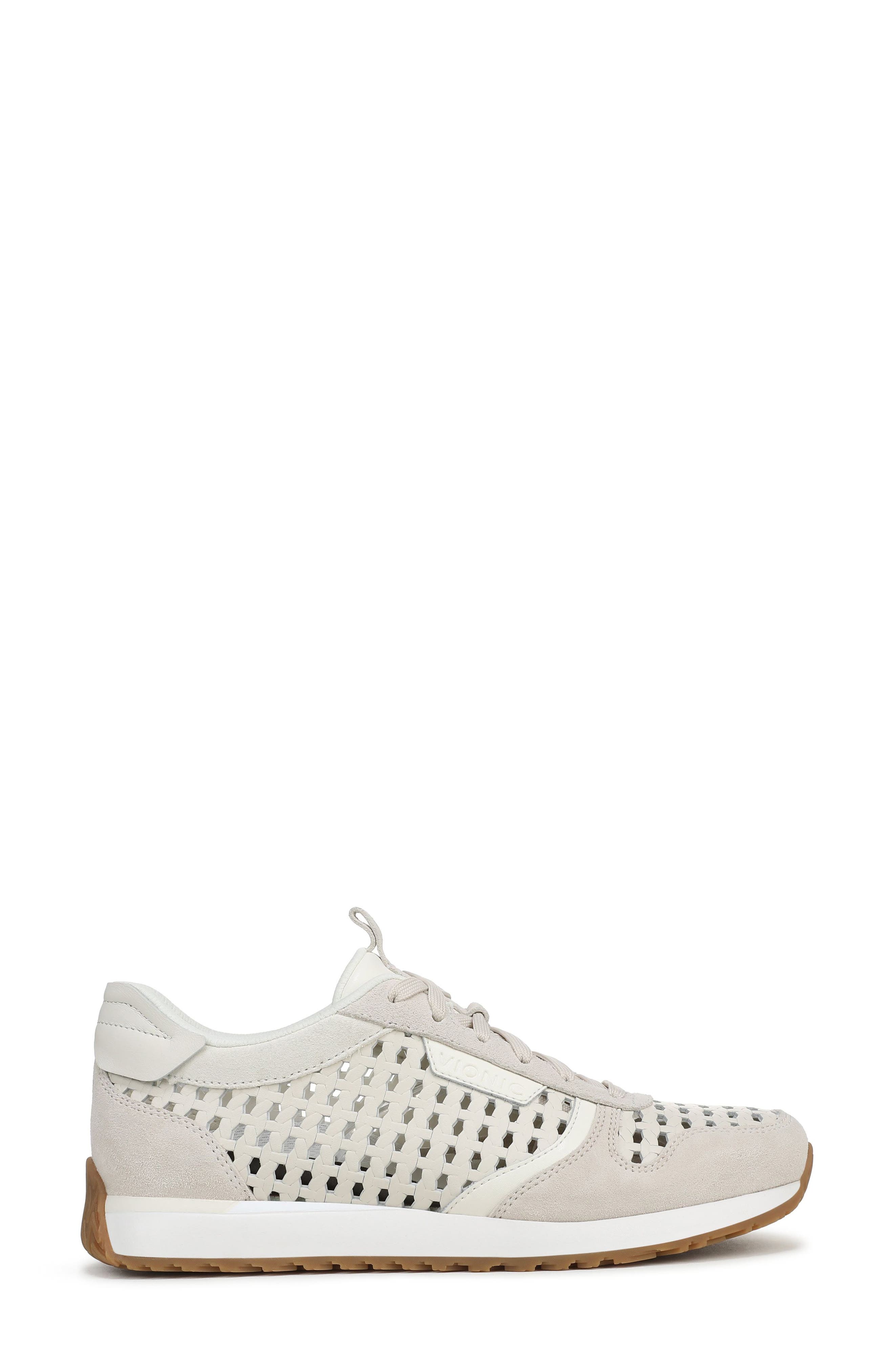 Vionic Monarch Woven Sneaker, Alternate, color, Cream