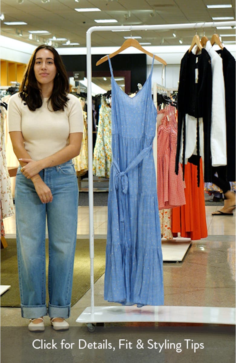 Tie Waist Tiered Maxi Dress, sales video thumbnail