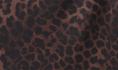 Mango Leopard Top With Asymmetrical Neckline In Brown