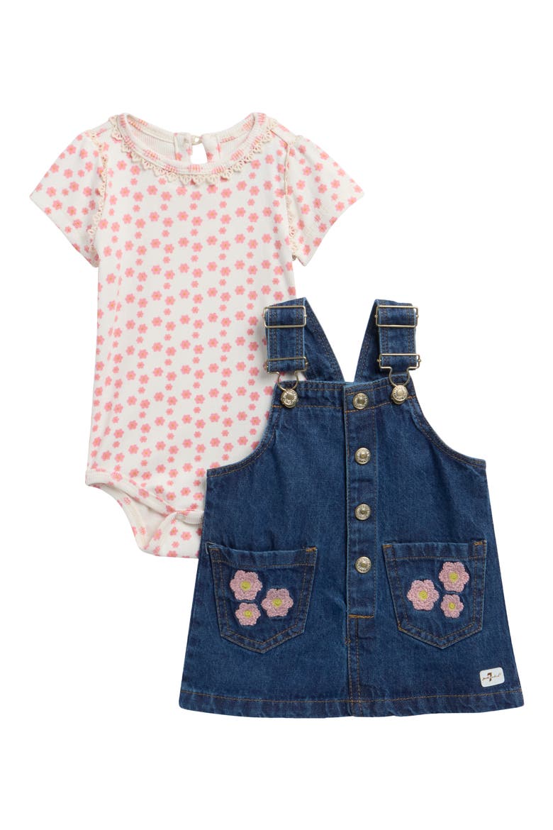 Kids' Embroidered Jumper and Bodysuit Set, Main, color, DUSTY ROSE
