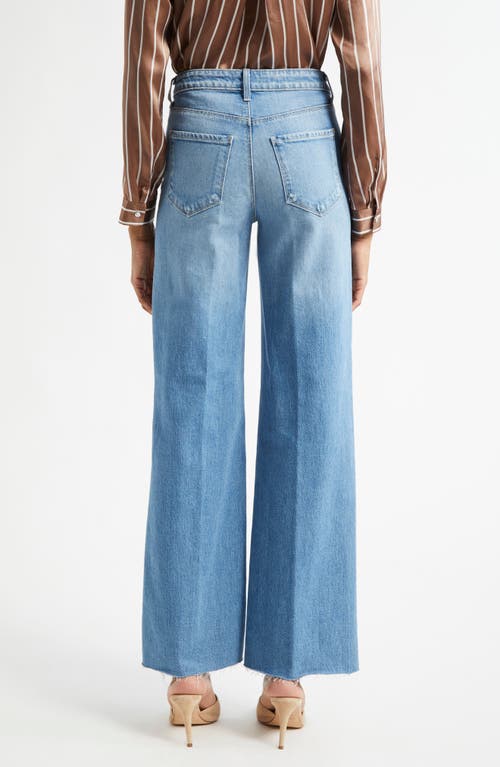 L'agence Scottie High Waist Wide Leg Jeans In Blue