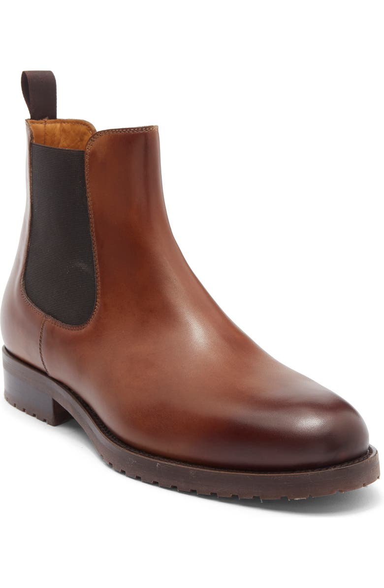 Magnanni Kam Chelsea Boot, Main, color, Tobaco