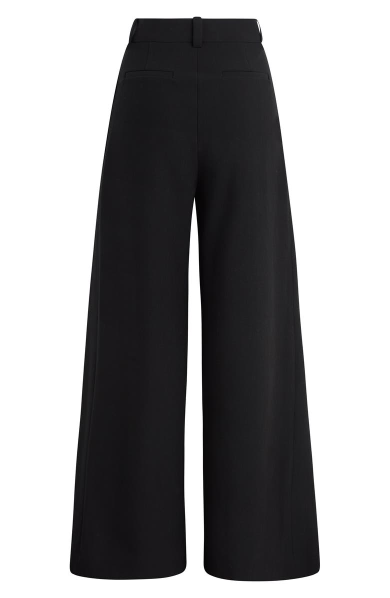 Favorite Daughter Pleated Wide Leg Pants, Alternate, color, Black