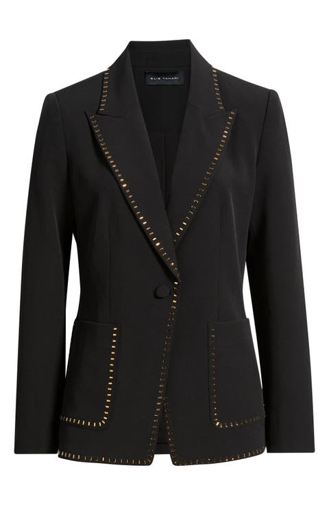 The Margaret Bar Trimmed Suit Jacket