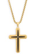 AMERICAN EXCHANGE Men's Cross Pendant Necklace