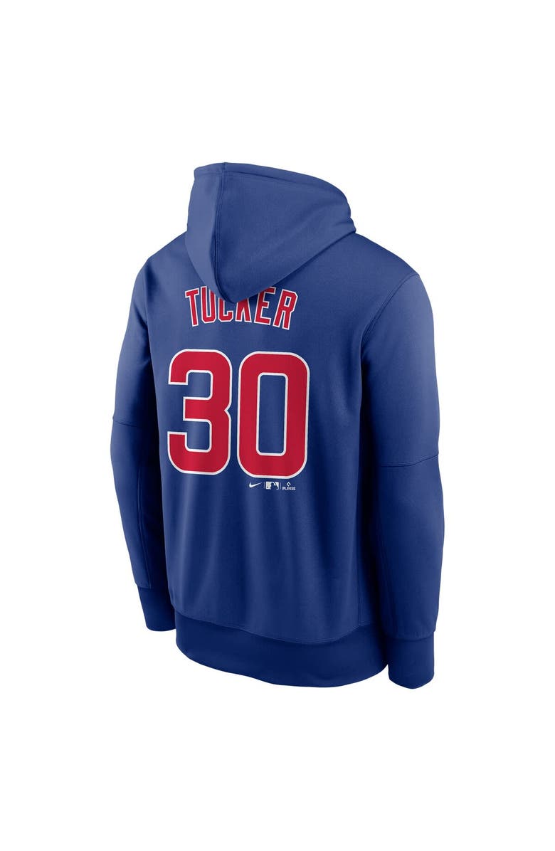 Nike Men's Nike Kyle Tucker Blue Chicago Cubs Player Name & Number Pullover Hoodie, Alternate, color, Blue