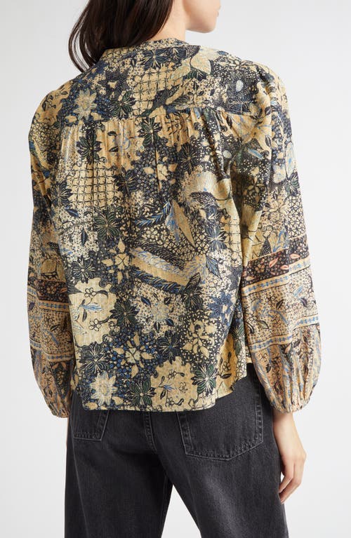 Ulla Johnson Harlowe Floral Long Sleeve Cotton Blend Top In Multi