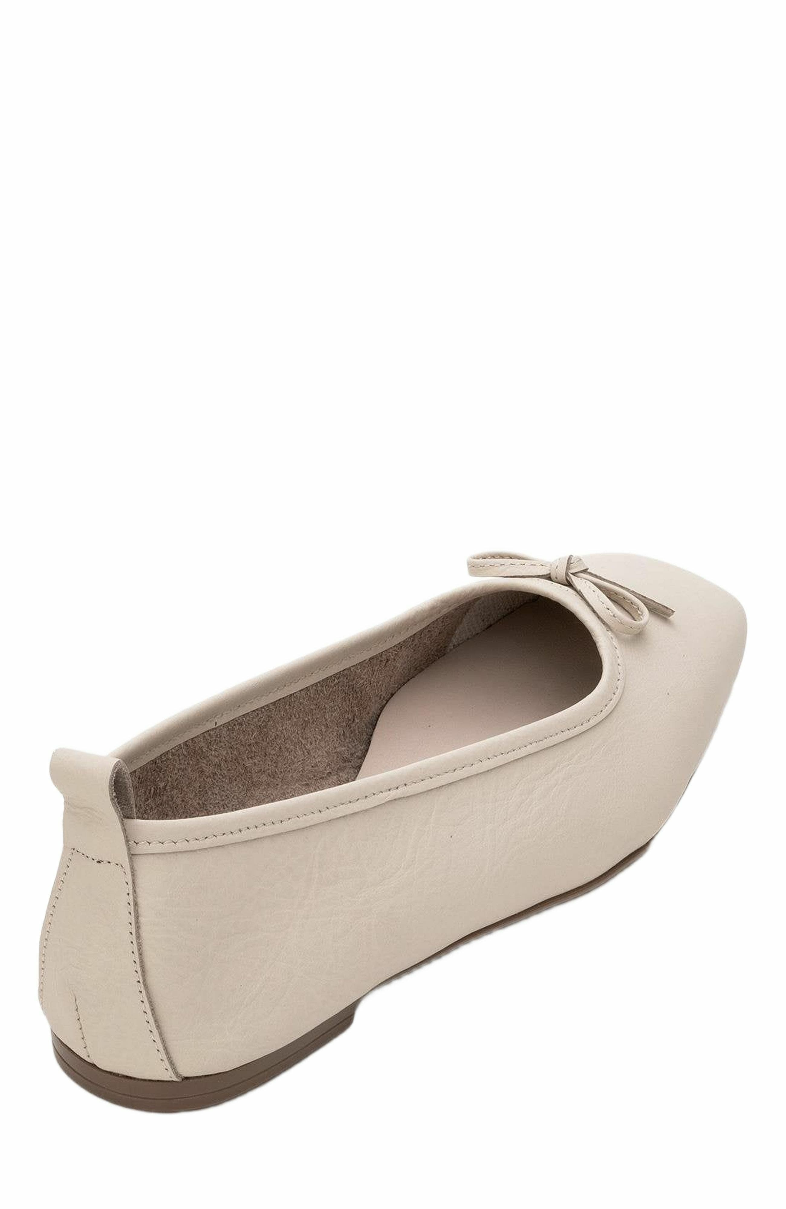 Sosa Leather Ballet Flat, Alternate, color, Light Beige Leather