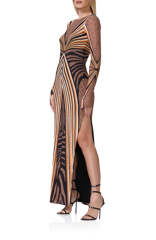 AFRM AFRM NETTIE LONG SLEEVE BACKLESS MAXI DRESS