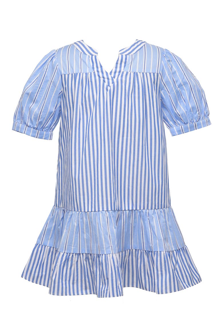 Kids' Striped Cotton Dress, Main, color, BLUE MULTI