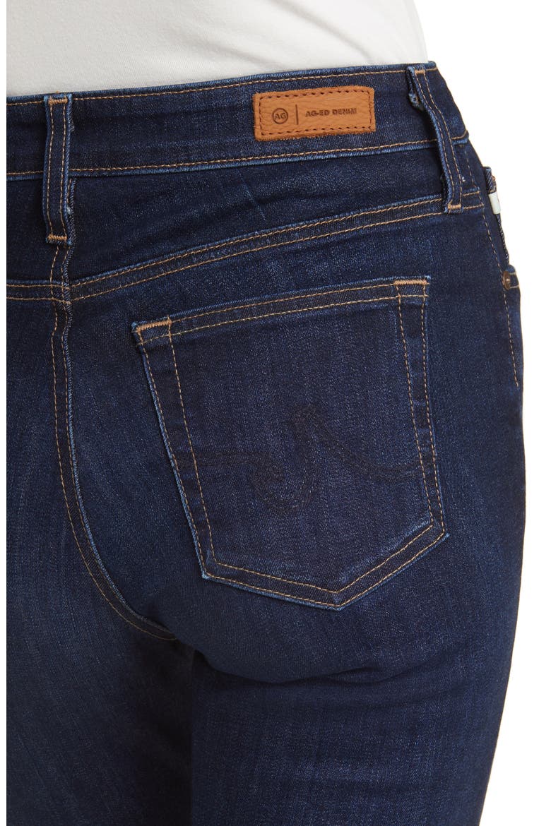 Farrah Raw Hem High Waist Bootcut Jeans, Alternate, color, 4 YEARS PARK AVE