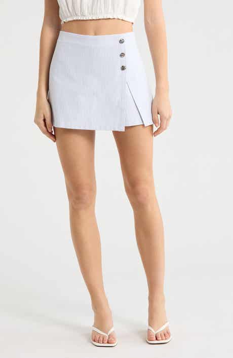 Elodie Button Detail Miniskirt