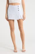 Elodie Button Detail Miniskirt
