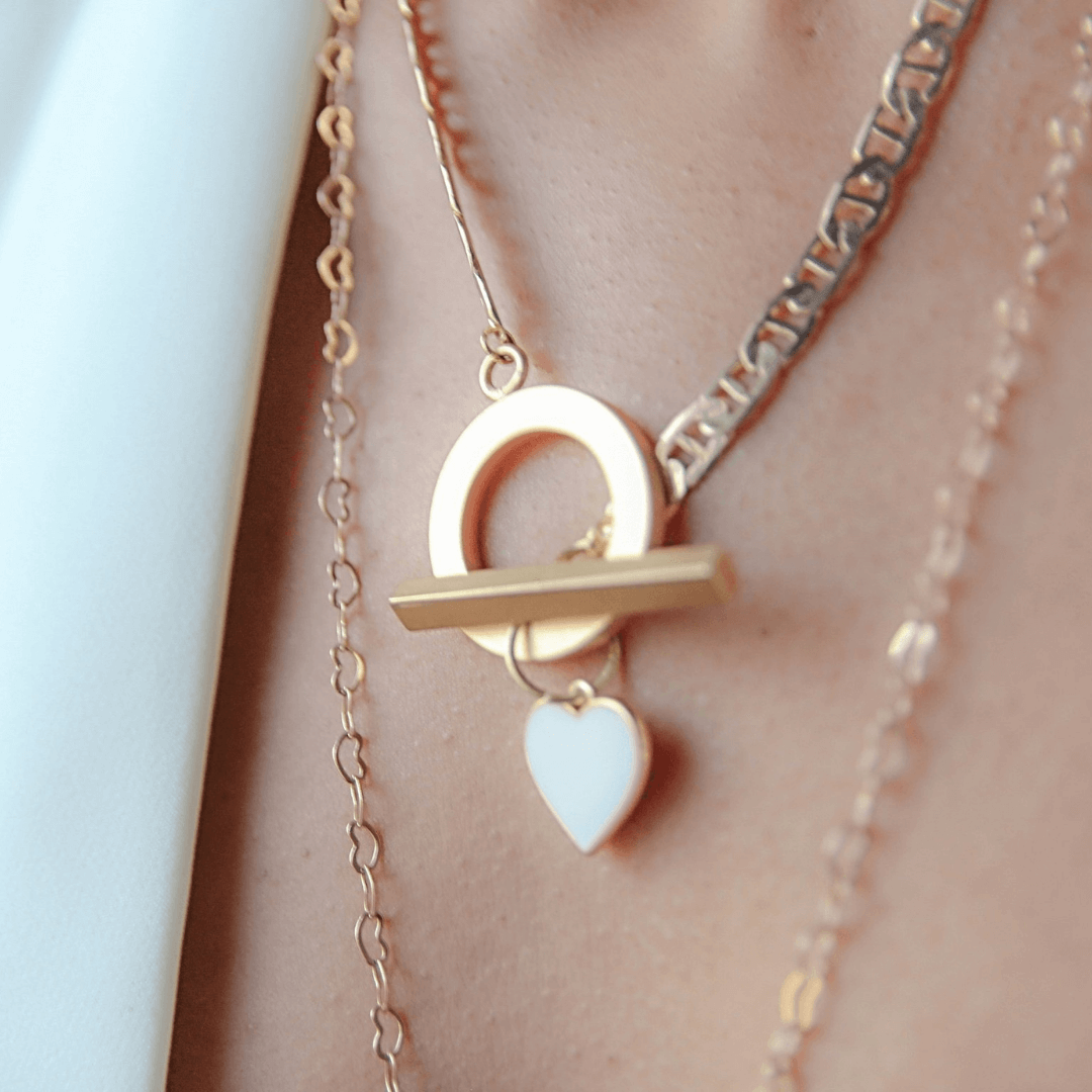 Rejected Hearts Club Gold Crush Heart Necklace, 18k Gold (Women ...