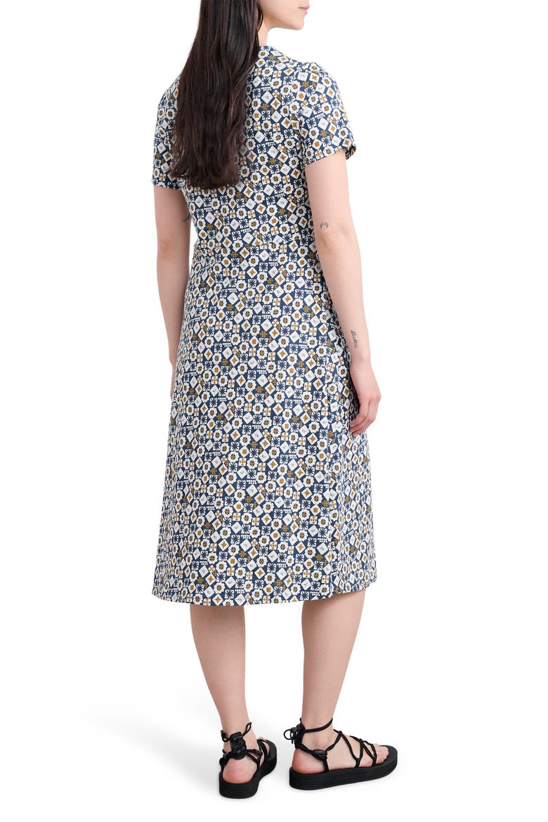 Enor Abstract Print Organic Cotton T-Shirt Dress, Alternate, color, POTTERS MARKS SQUALL