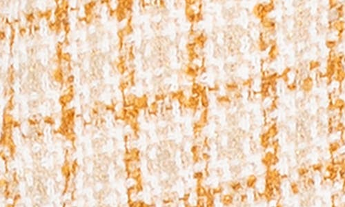 Liverpool Los Angeles Fringe Detail Check Tweed Blazer In Brown