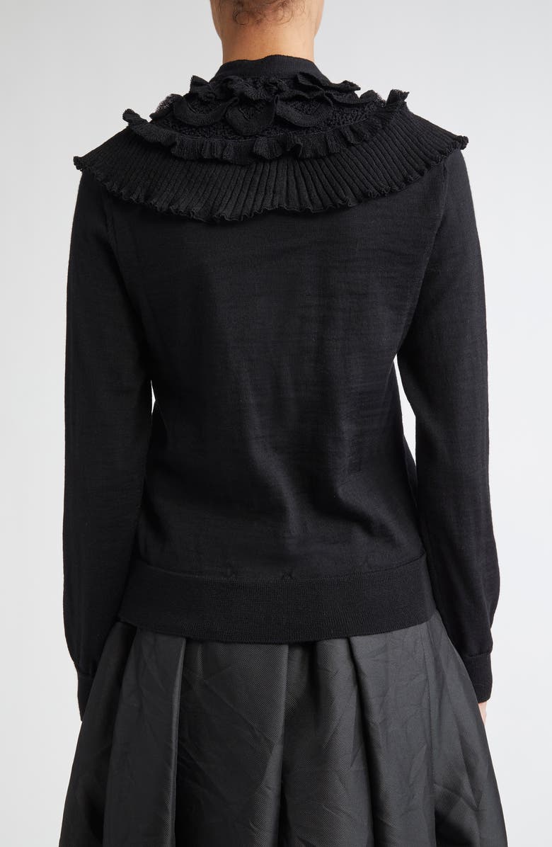 Comme des Garçons Comme des Garçons Detachable Collar Wool Blend Sweater, Alternate, color, 