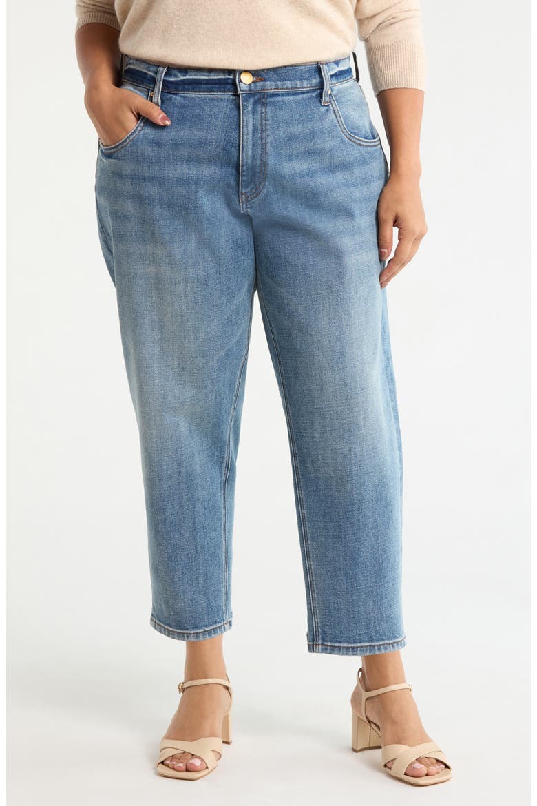 Kit High Waist Crop Baggy Jeans, Main, color, DISCUSS