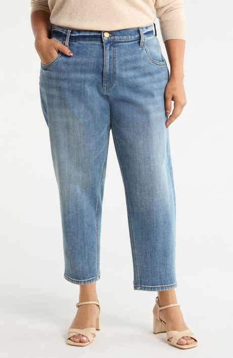 Kit High Waist Crop Baggy Jeans