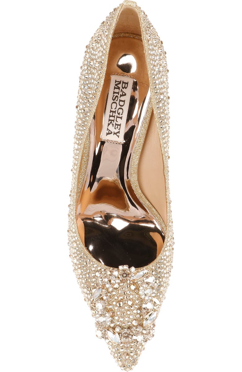 Badgley Mischka Collection Cher II Pointed Toe Pump, Alternate, color, Platino