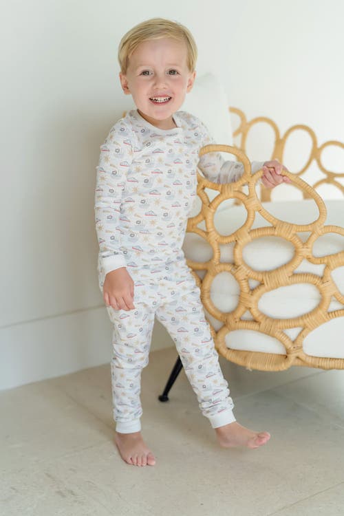 Shop Lila And Hayes Grayson Boys' Pajama Pant Set In Pirates