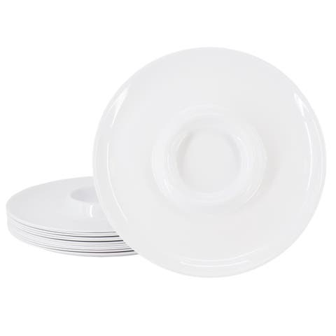 Grayson 12 Piece 12 Inch Round Melamine Chip and Dip Platter Set