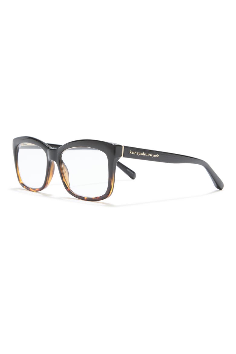 dollie 53mm rectangle reading glasses, Alternate, color, BLACK HAVANA1