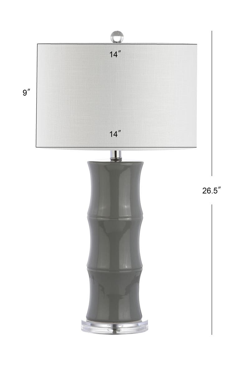Tiki 26.5" Ceramic LED Table Lamp, Alternate, color, Gray